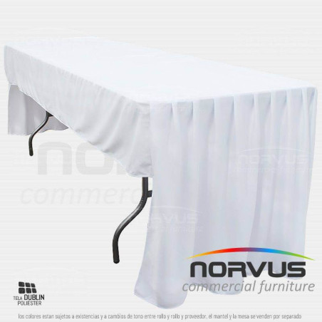 Bambalina rectangular tipo C 240x75cm tela Dublin blanco