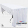 Bambalina rectangular tipo C 240x75cm tela Dublin blanco