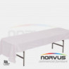 Mantel infantil infantil rectangular 230x100cm tela Dublin blanco