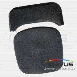 Juego de asiento y respaldo para silla plegable de plastico adulto