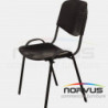 Silla de visita ISO de plastico negro