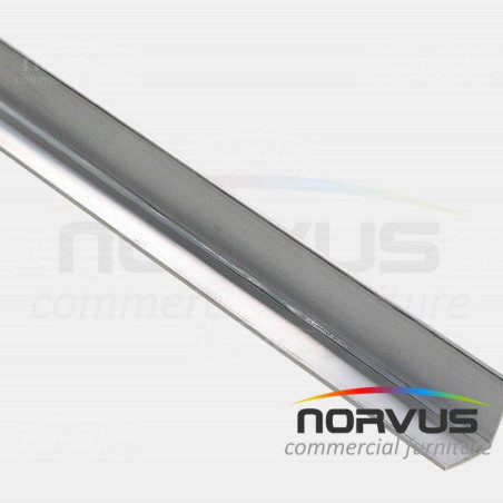 Cubrecanto de aluminio tipo pecho paloma 3/4x1/2 sin rolar