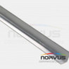 Cubrecanto de aluminio tipo pecho paloma 3/4x1/2 sin rolar