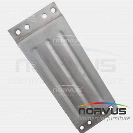 Corredera chica galvanizada para sillas plegables de plastico